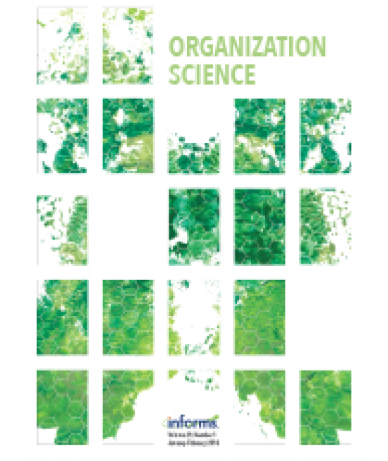 Organization Science journal cover